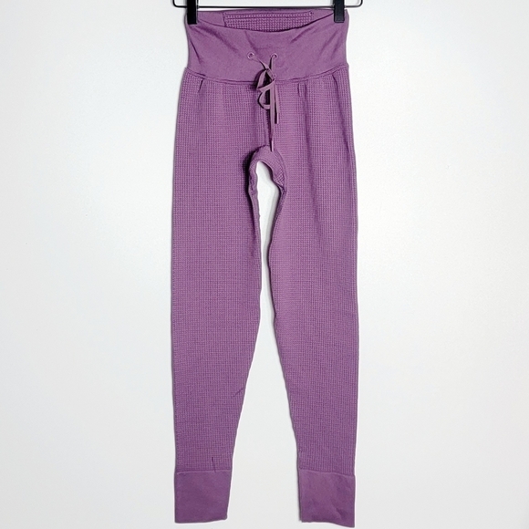 PINK SOFT SEAMLESS HIGH WAIST FULL LENGTH THERMAL JOGGER - Picture 5 of 11